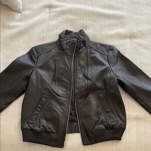 Cole Haan Women's Brown Leather Jacket